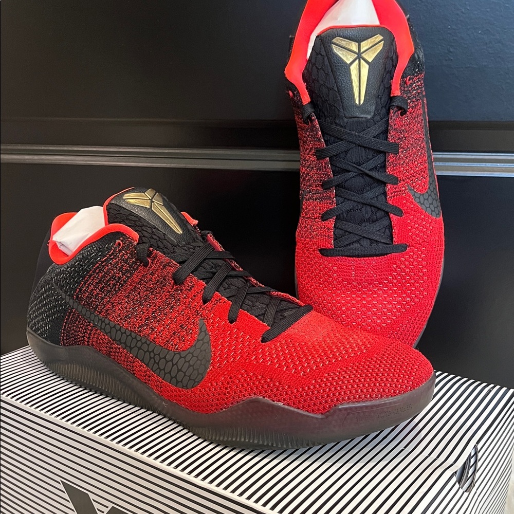 Nike Kobe XI Elite Low – University Red/Black – Size 13 – 822675-670 - Picture 3 of 10